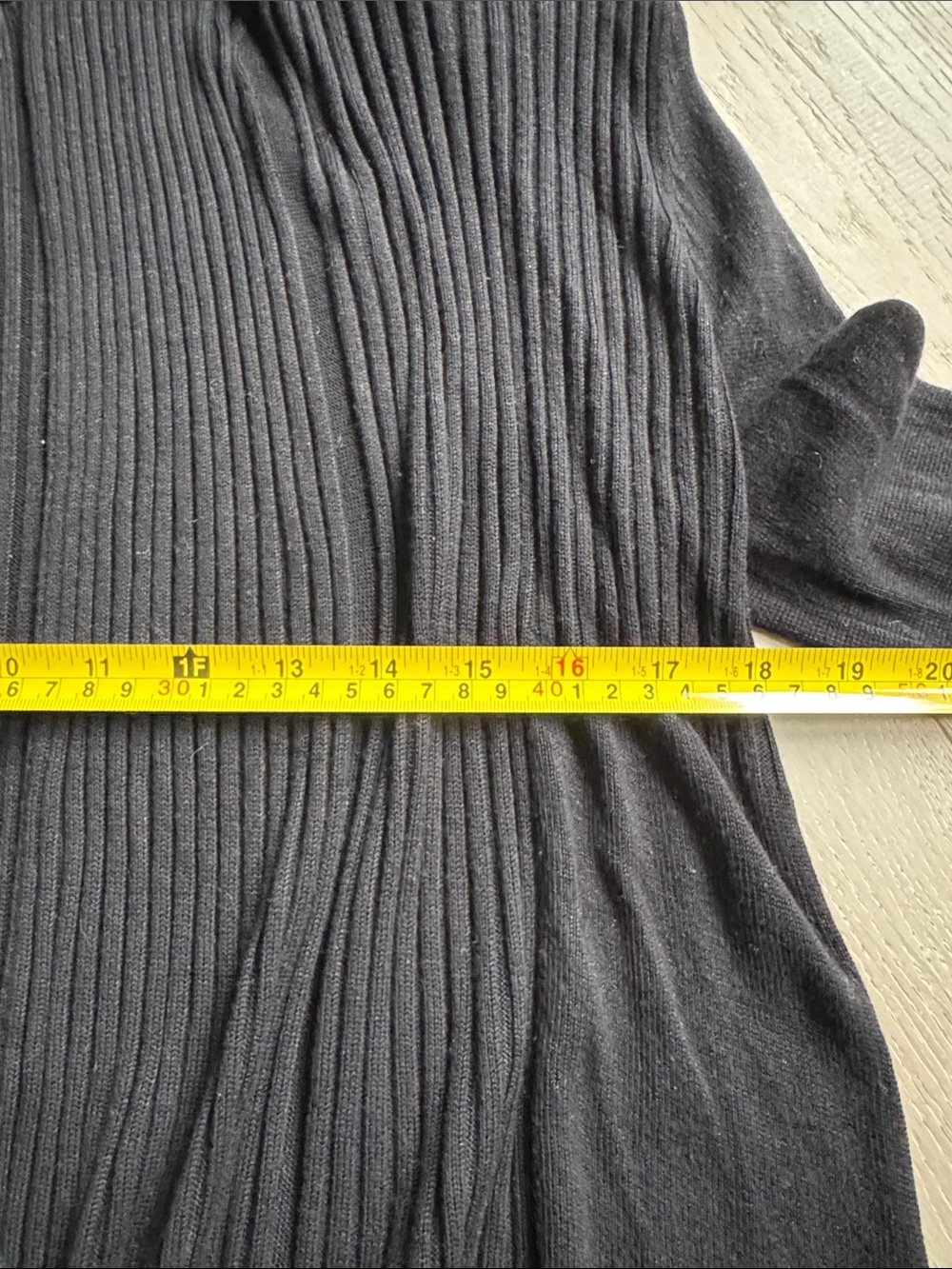 H&M Black Ribbed Open-Front Cardigan - Picture 7 of 7